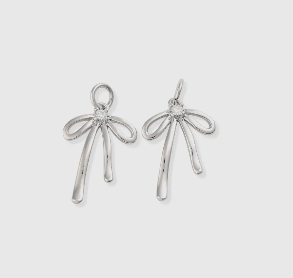 Black Bow Charm