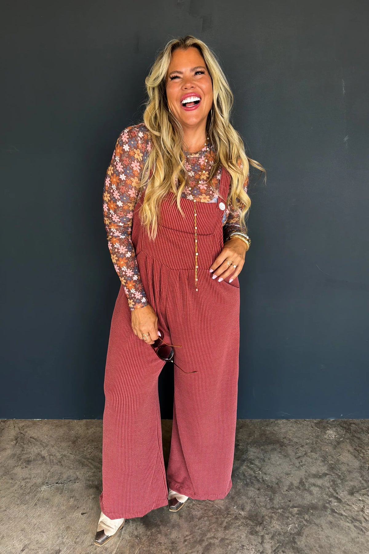 Boho Overalls With Pockets Adjustable Straps