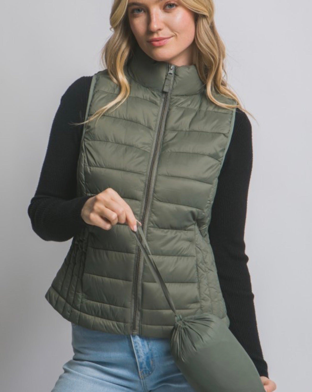 Puffer Sweater Vest