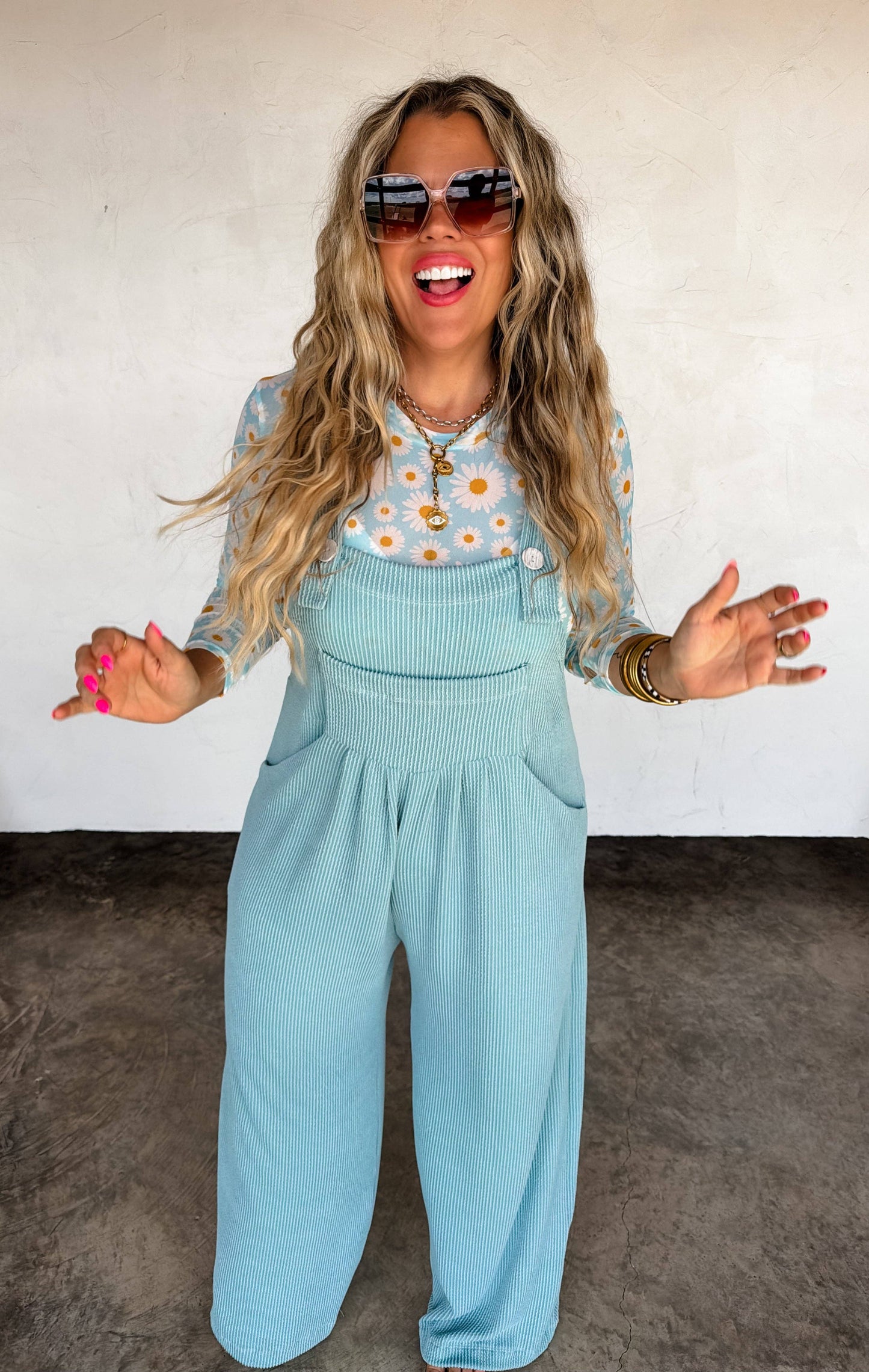 Spring Karli Boho Overalls With Pockets Adjustable Straps