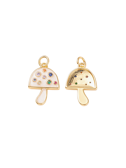 Embellished Mushroom Charm