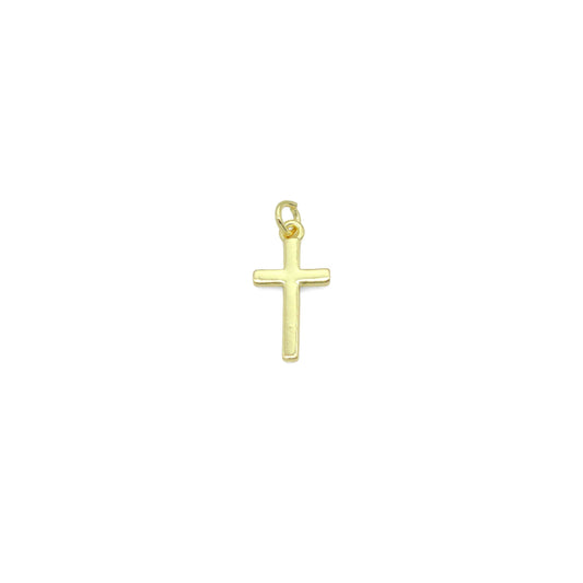 18K Gold Plated Cross Charm