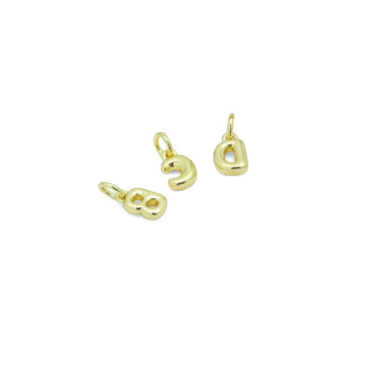 Bubble Alphabet Initial Charm