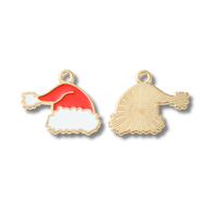 Santa Hat Gold Charm