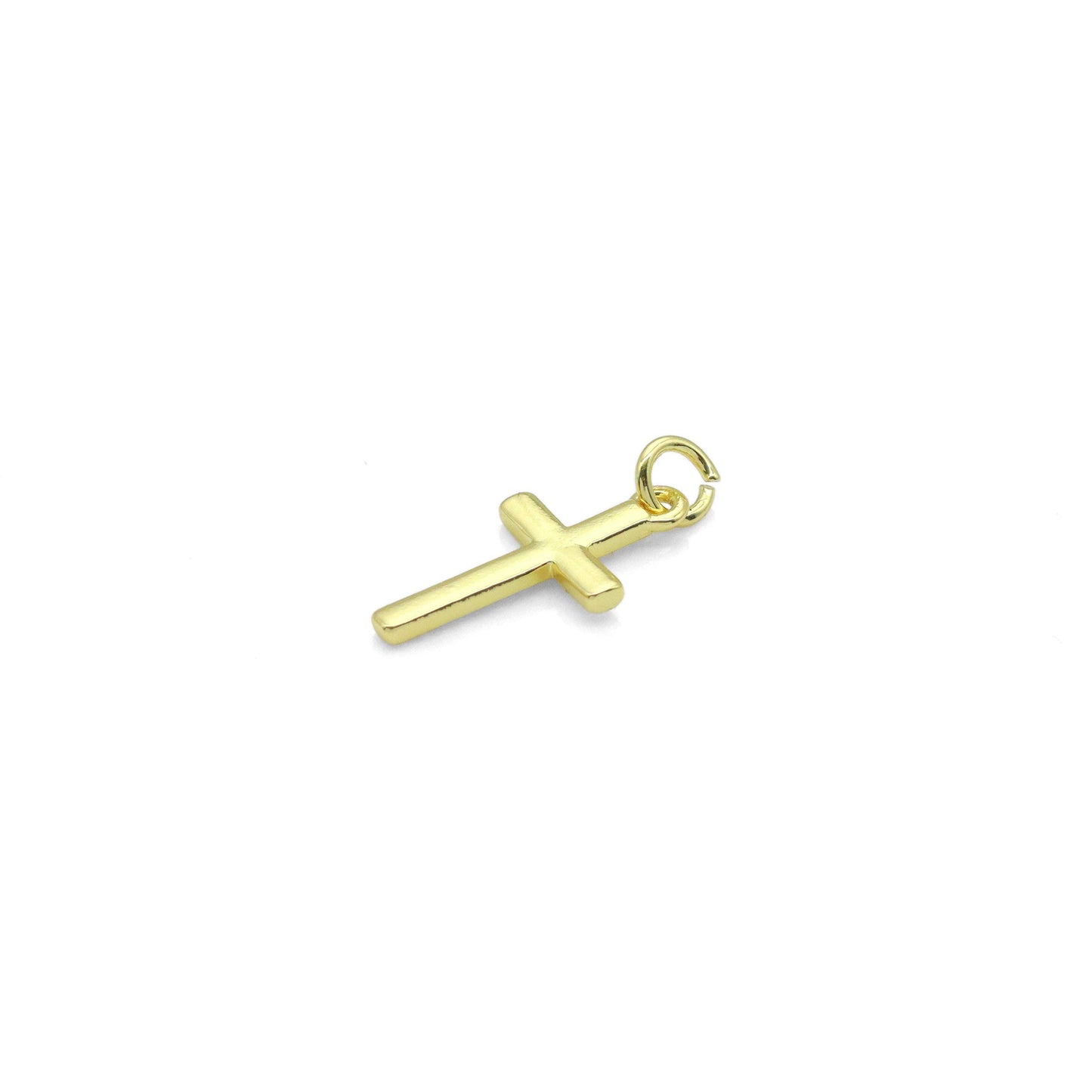 18K Gold Plated Cross Charm