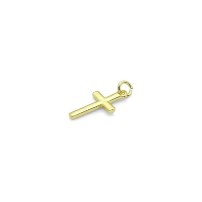 18K Gold Plated Cross Charm