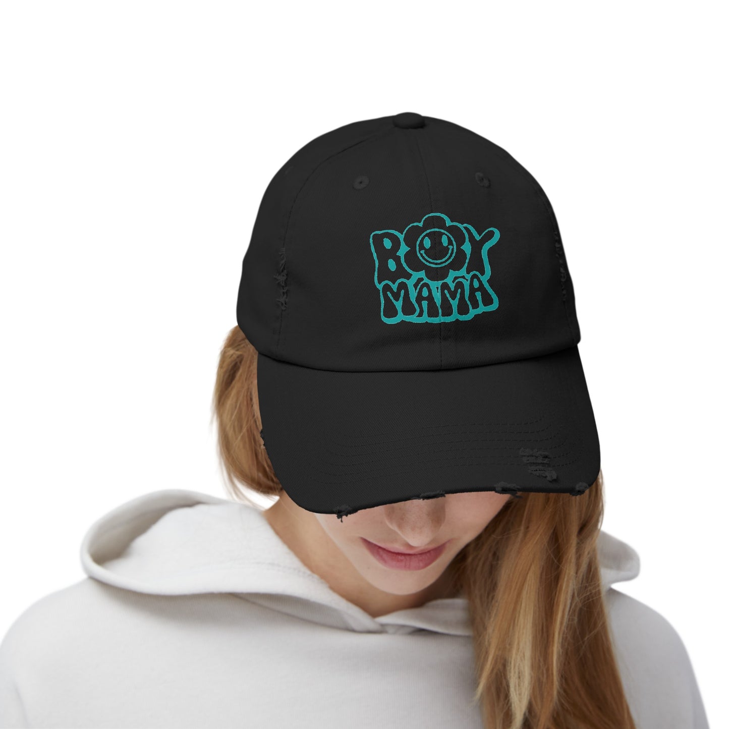 Boy Mama Distressed Hat