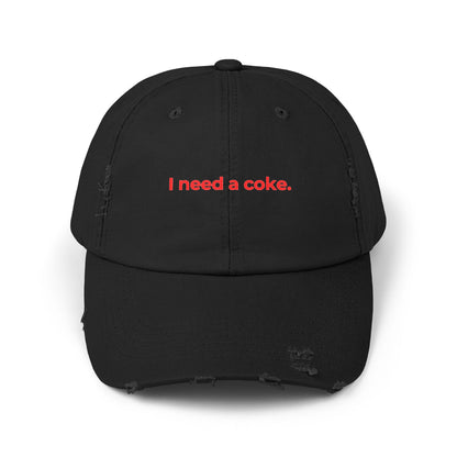 Distressed Coke Hat