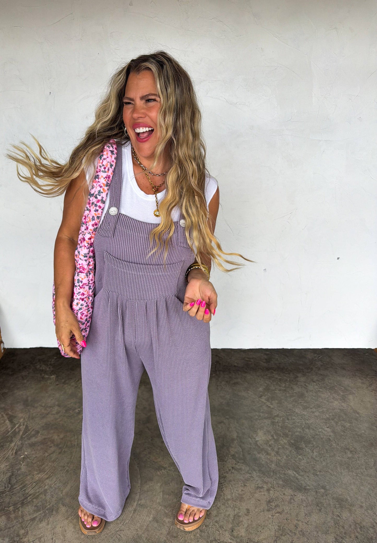 Spring Karli Boho Overalls With Pockets Adjustable Straps