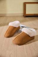 Faux Fur Platform Slippers