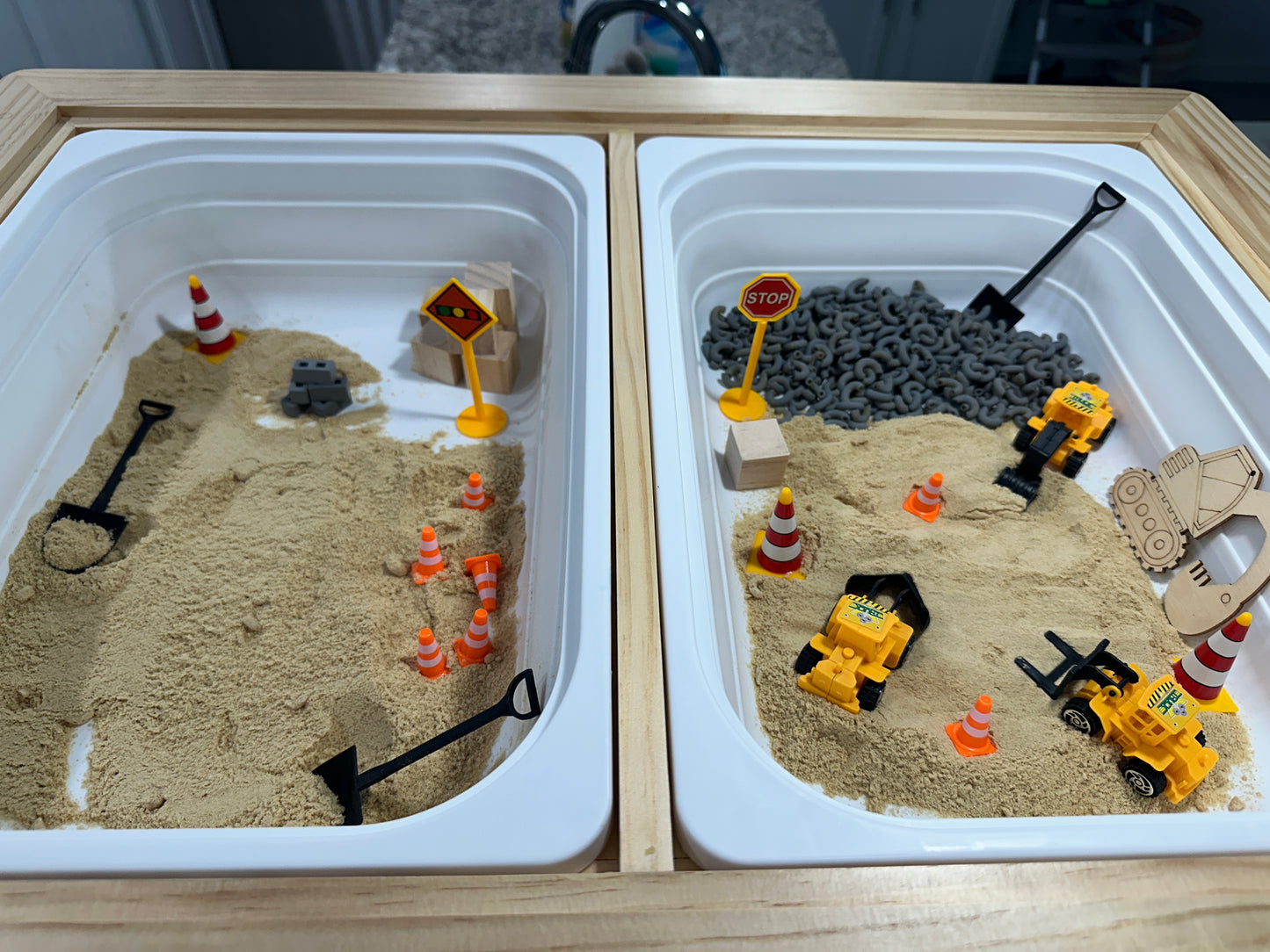 Construction Sensory Bin