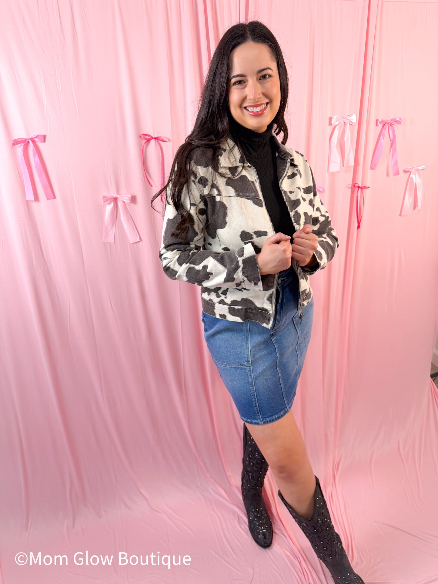 Heavy Cow Printed Jacket