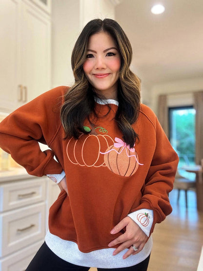PRE-ORDER Pumpkins LayerPop Duo Cuff Sweatshirt