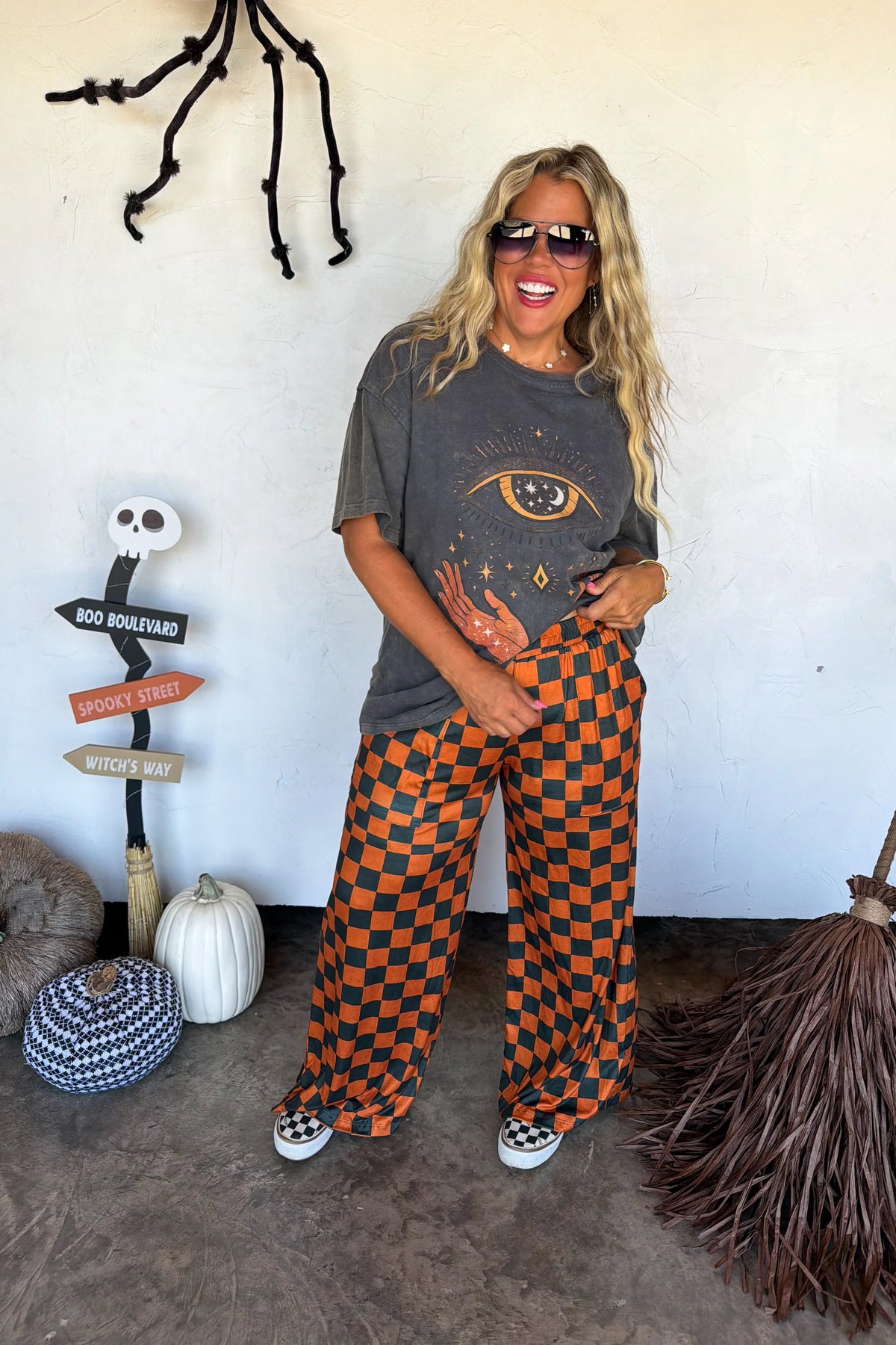 Halloween Checkered Pants