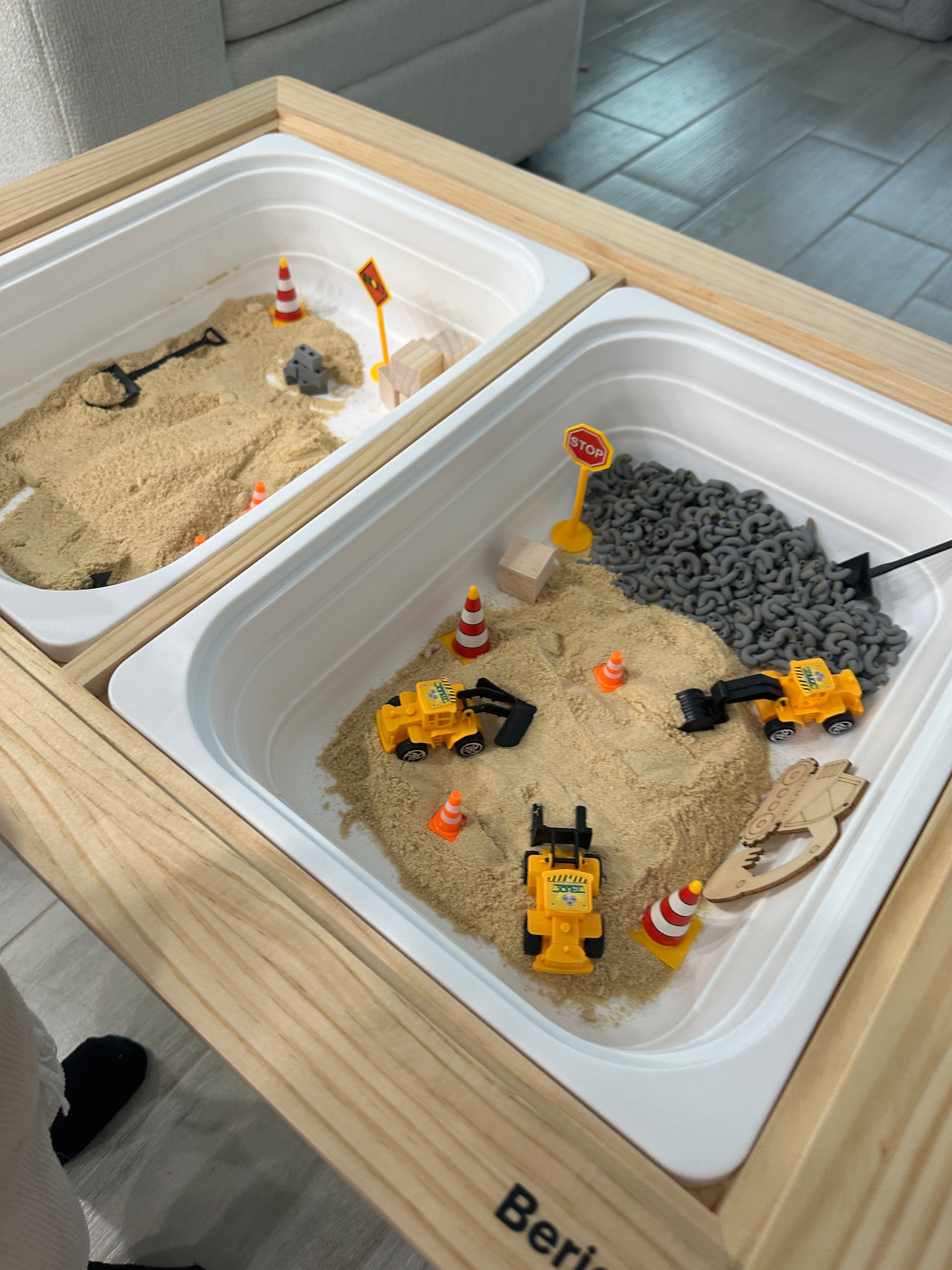 Construction Sensory Bin