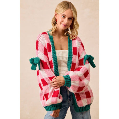 PRE-ORDER Christmas Cardigan Checkerboard