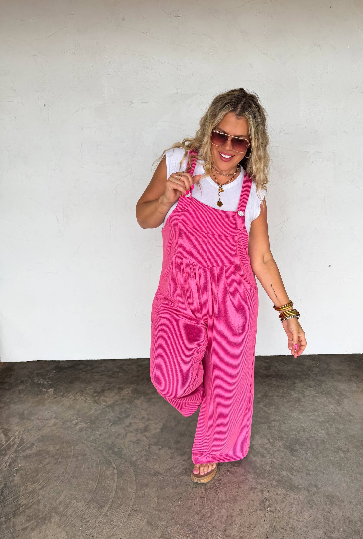 Spring Karli Boho Overalls With Pockets Adjustable Straps