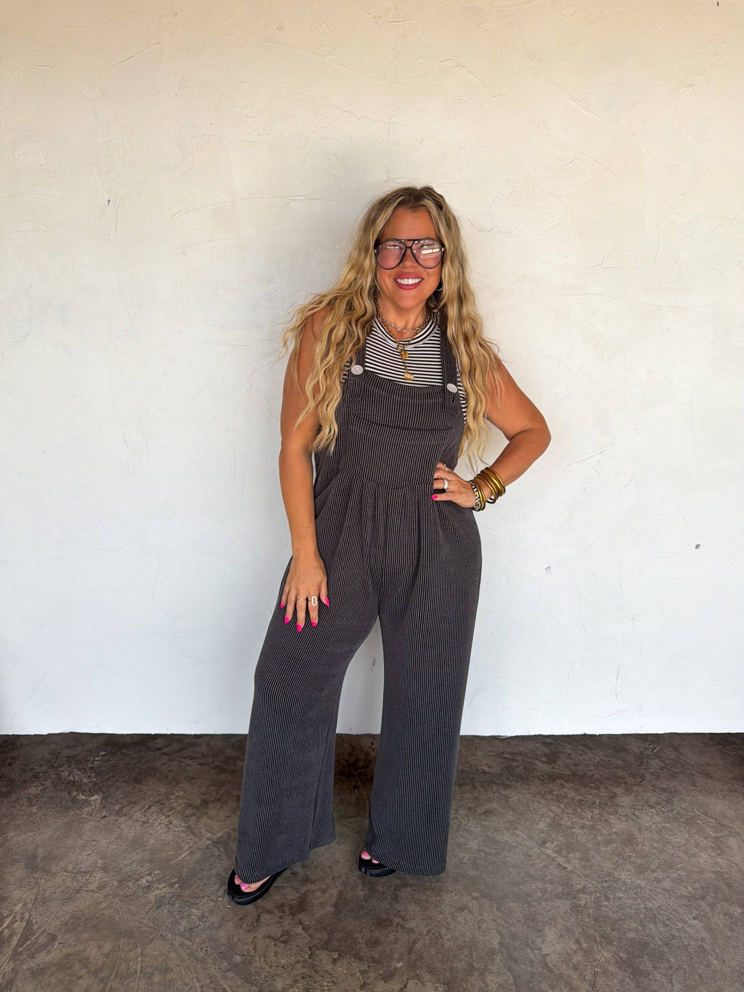 Spring Karli Boho Overalls With Pockets Adjustable Straps