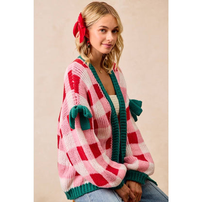PRE-ORDER Christmas Cardigan Checkerboard