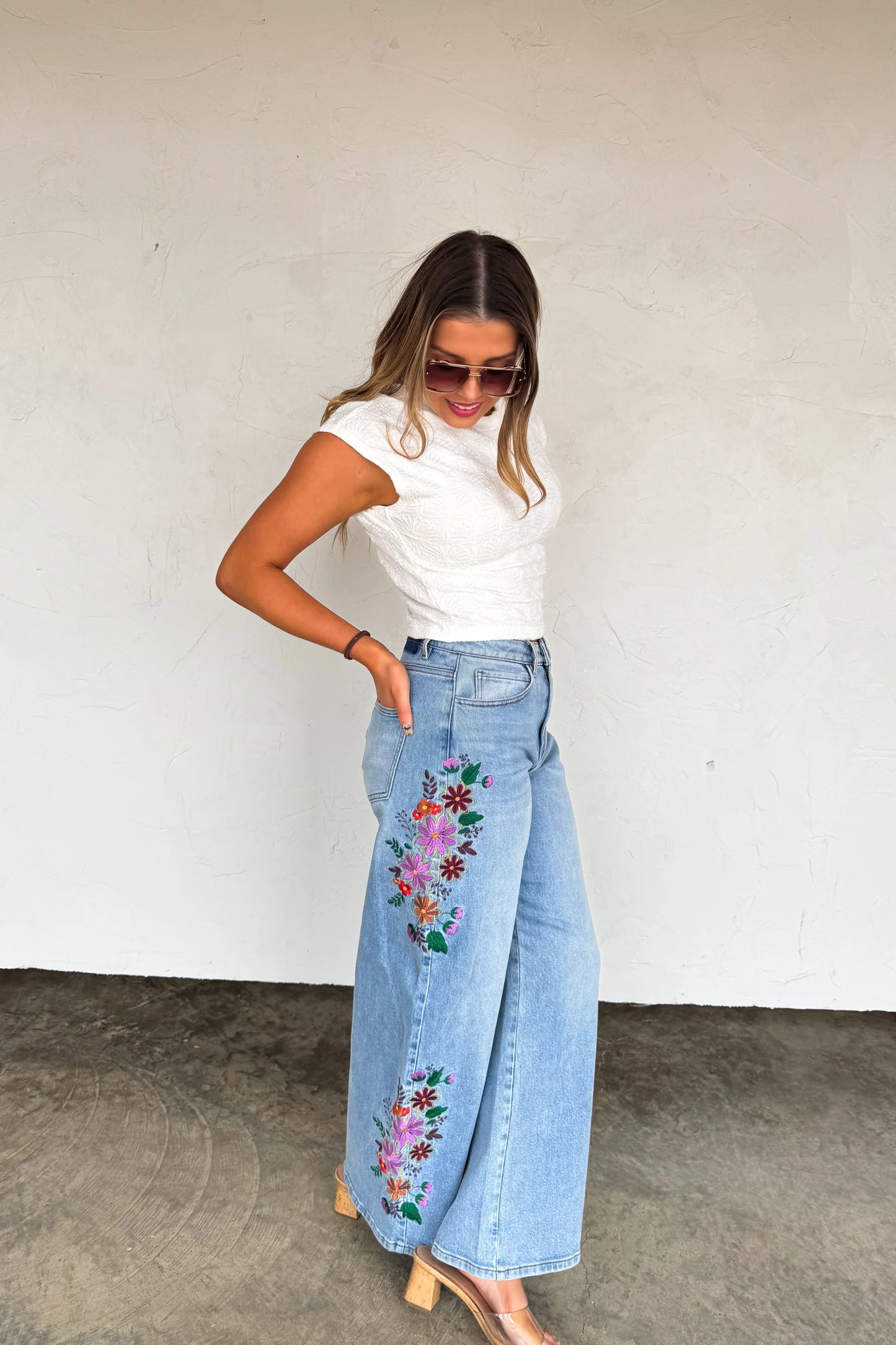 Embroided Jeans
