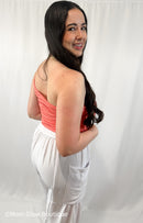 Drawstring Wide Leg Pants