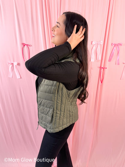 Puffer Sweater Vest