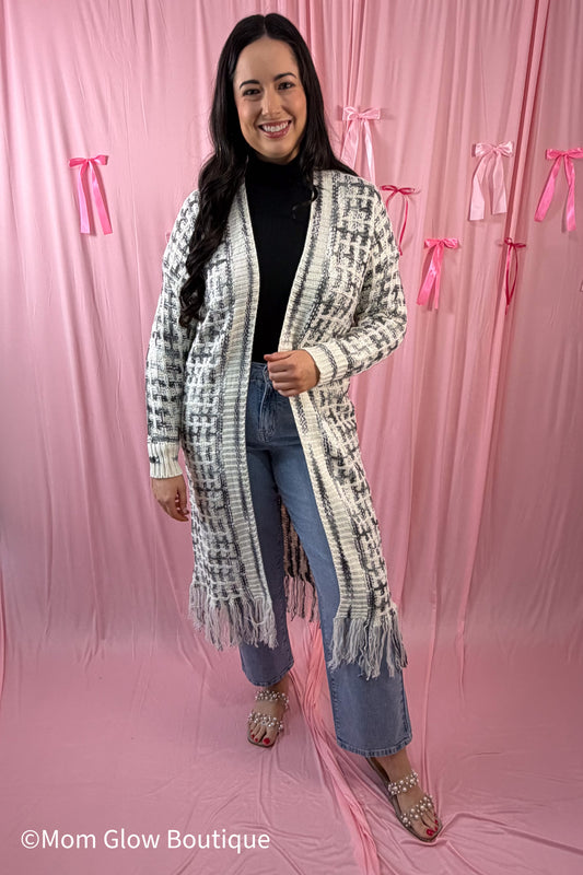 Fringe Open Cardigan