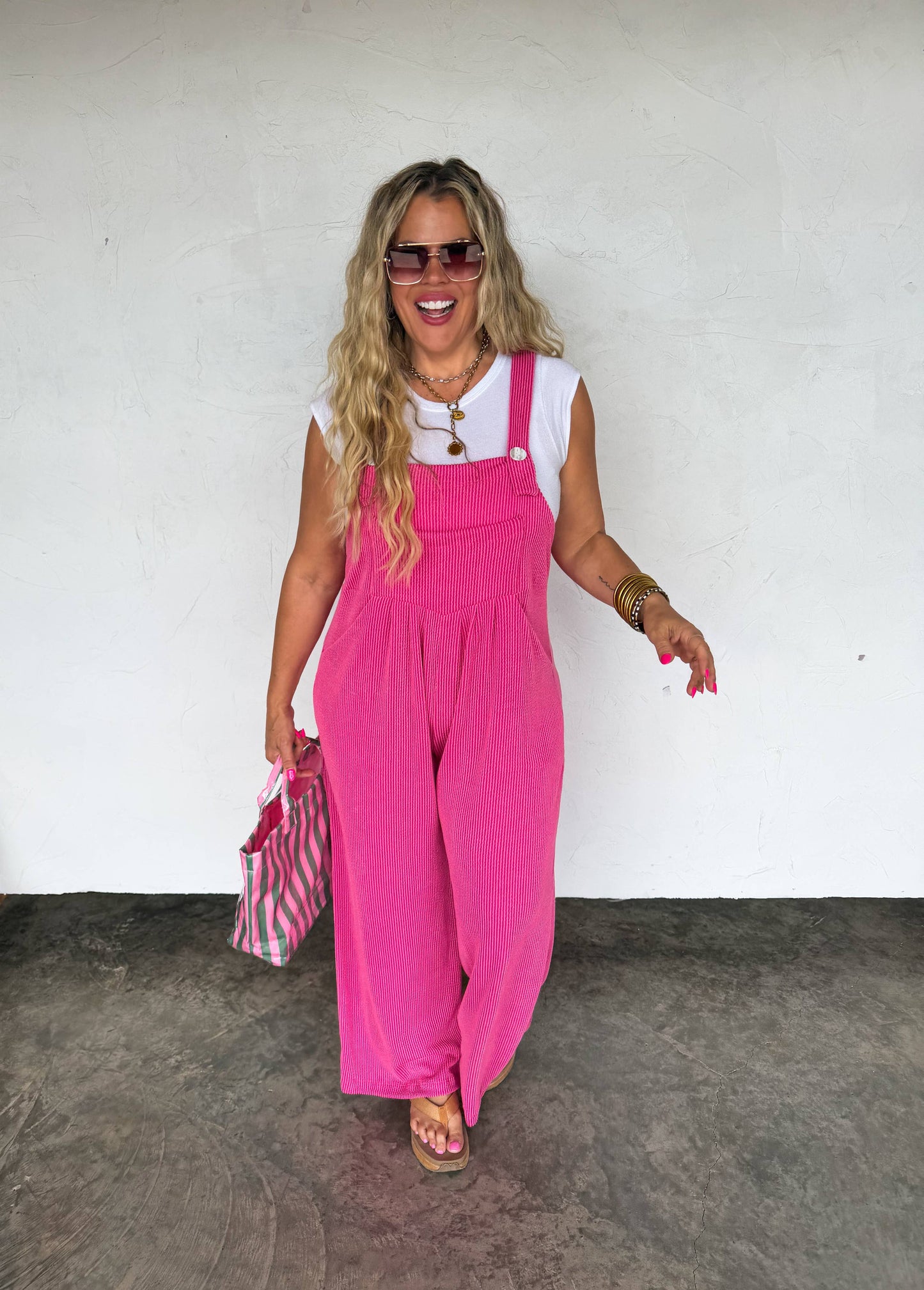 Spring Karli Boho Overalls With Pockets Adjustable Straps