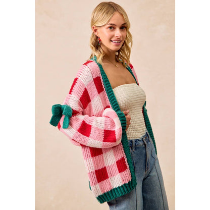 PRE-ORDER Christmas Cardigan Checkerboard