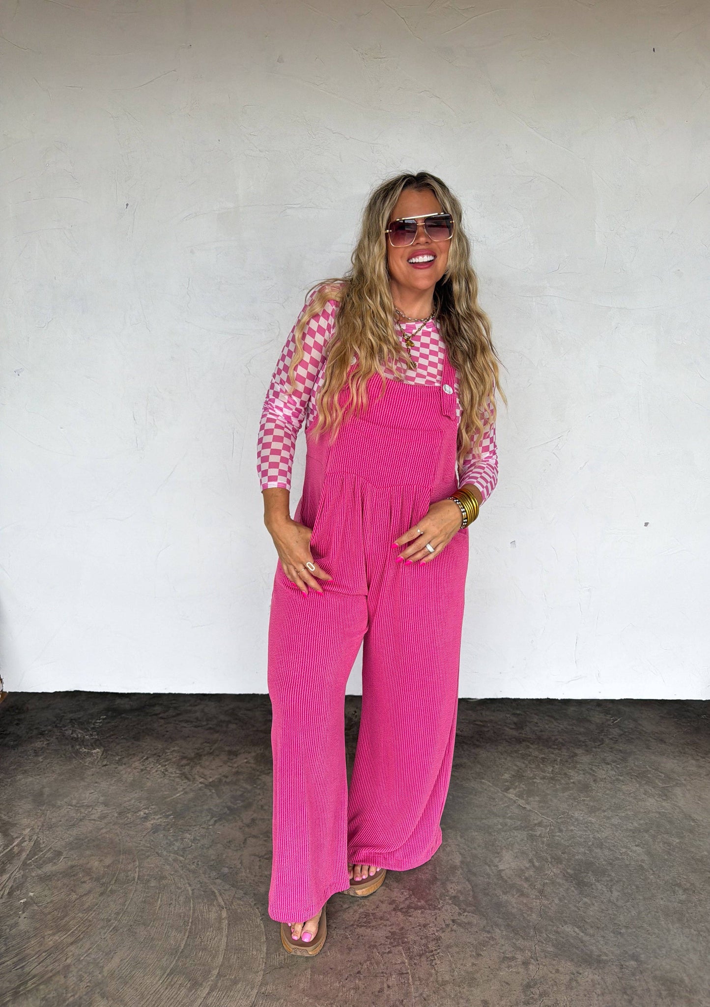 Spring Karli Boho Overalls With Pockets Adjustable Straps