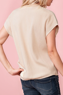 Pocket Ribbed Knit Sweater