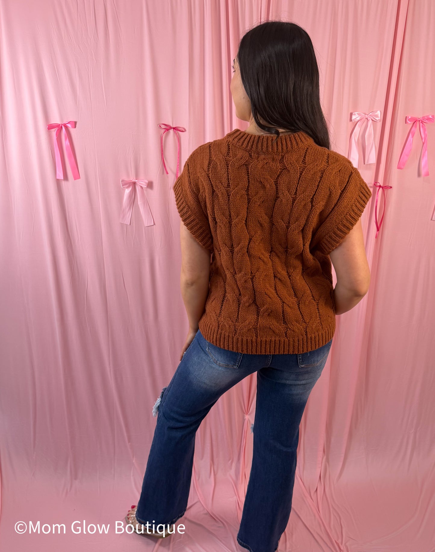 Cable Knit Sweater Vest