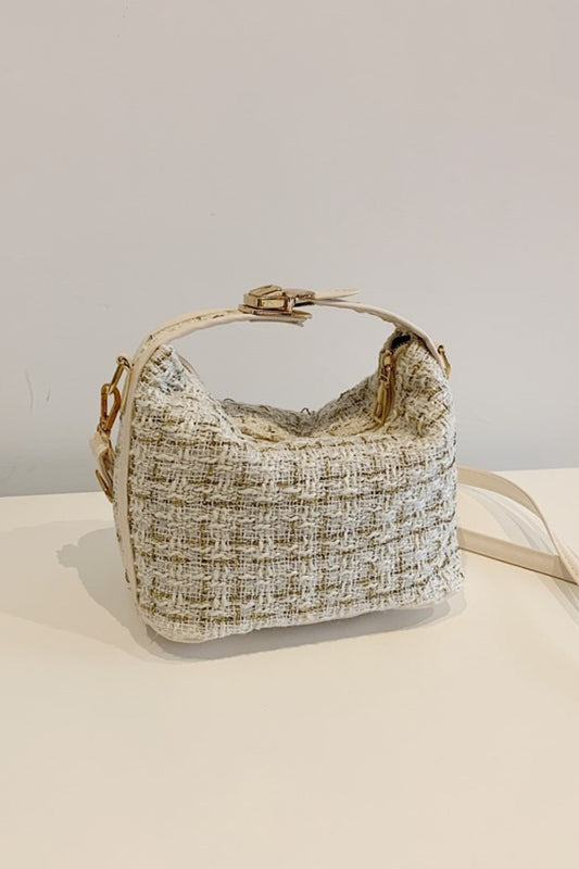 Woven Removable Strap Shoulder Bag