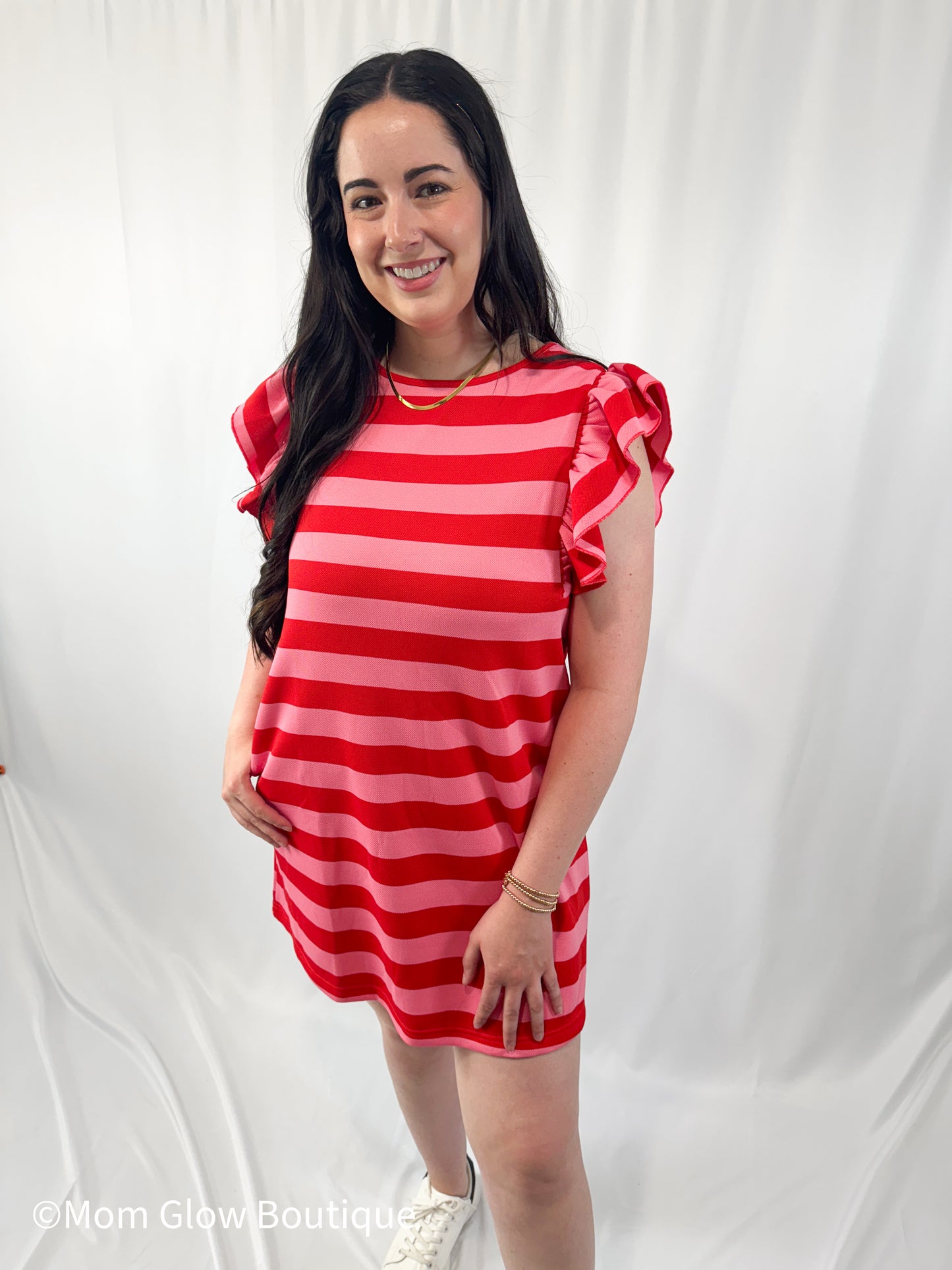 Striped Sleeve Dress