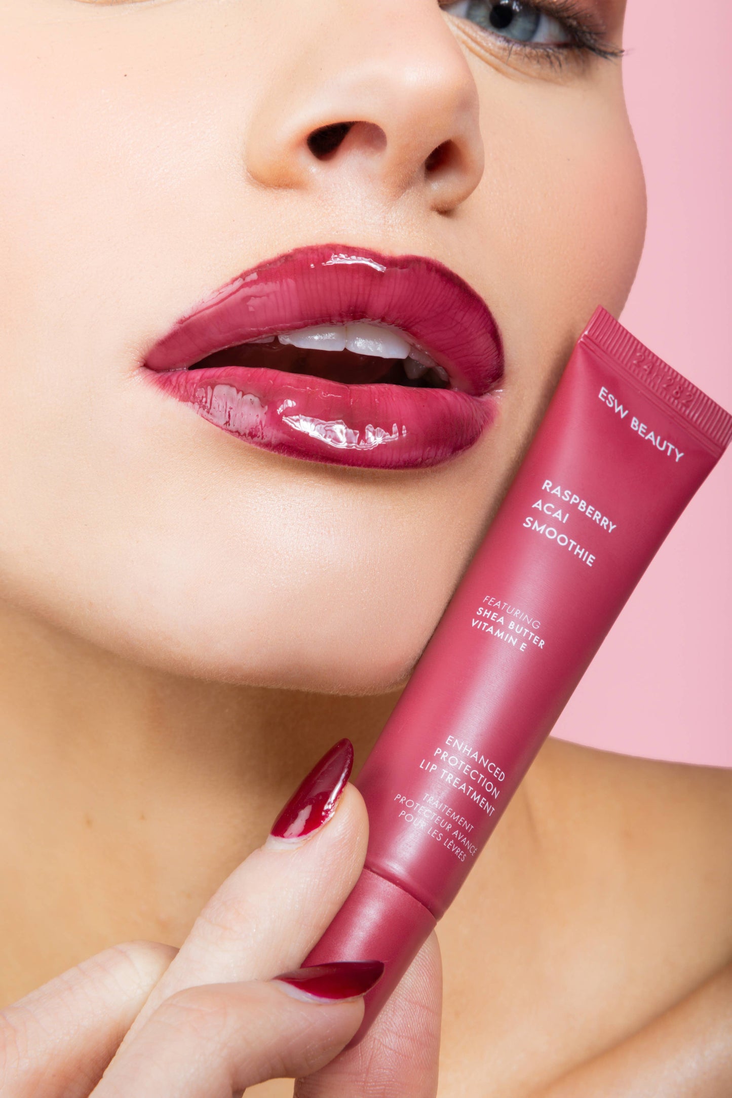 Raspberry Acai Smoothie Enhanced Protection Lip Gloss
