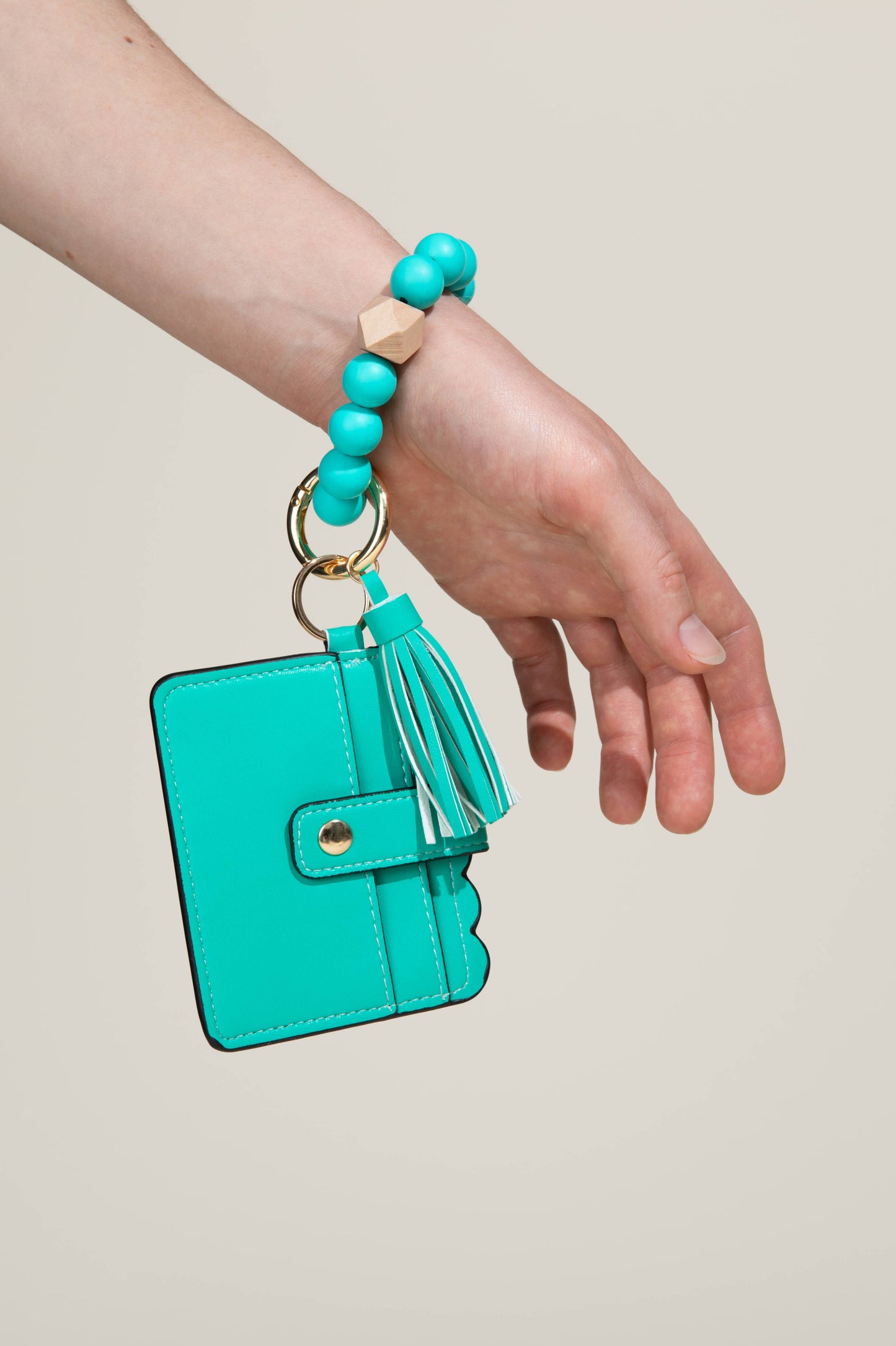 Silicone Wristlet Wallet Keychain