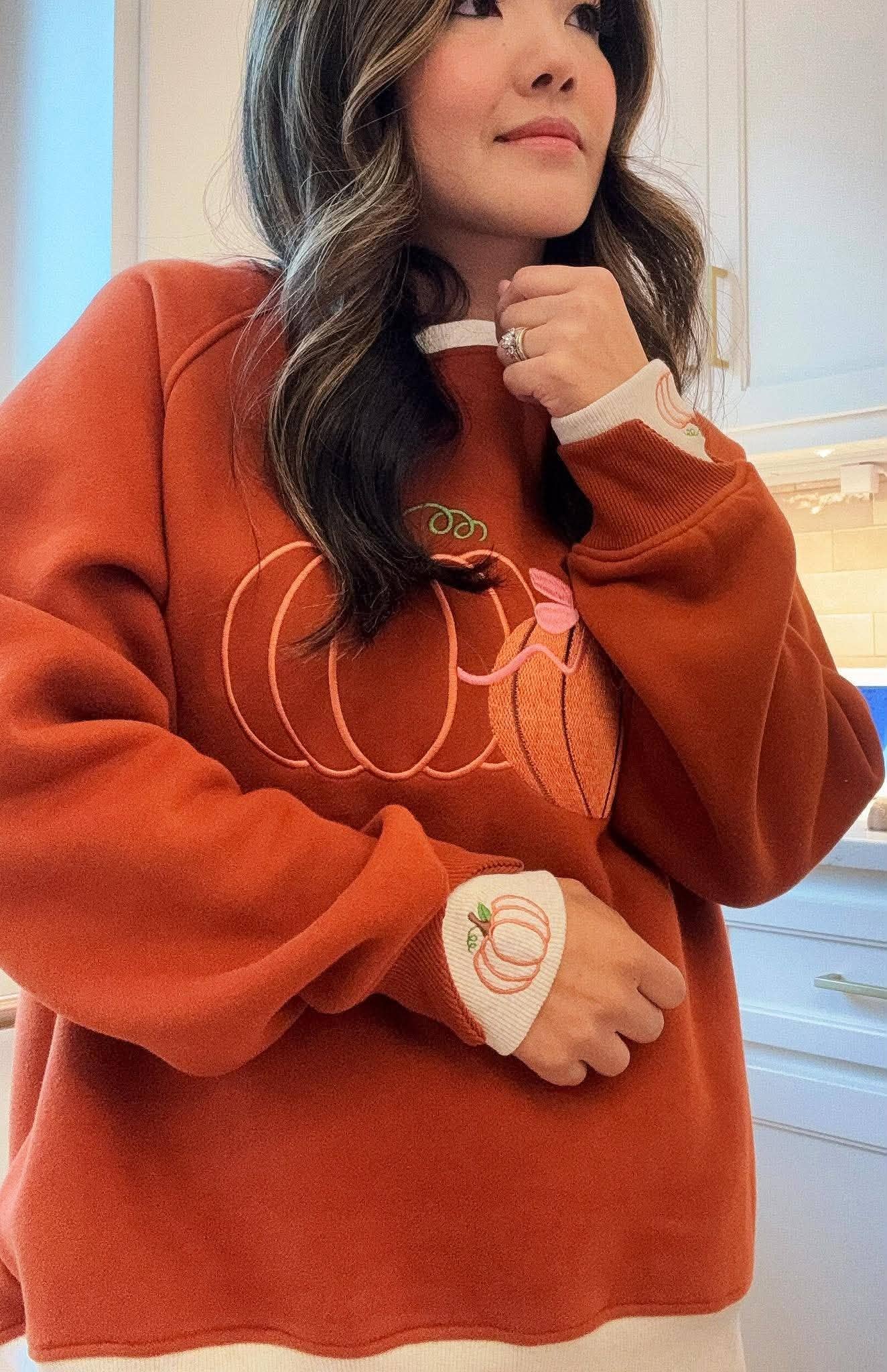 PRE-ORDER Pumpkins LayerPop Duo Cuff Sweatshirt