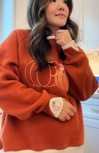 PRE-ORDER Pumpkins LayerPop Duo Cuff Sweatshirt