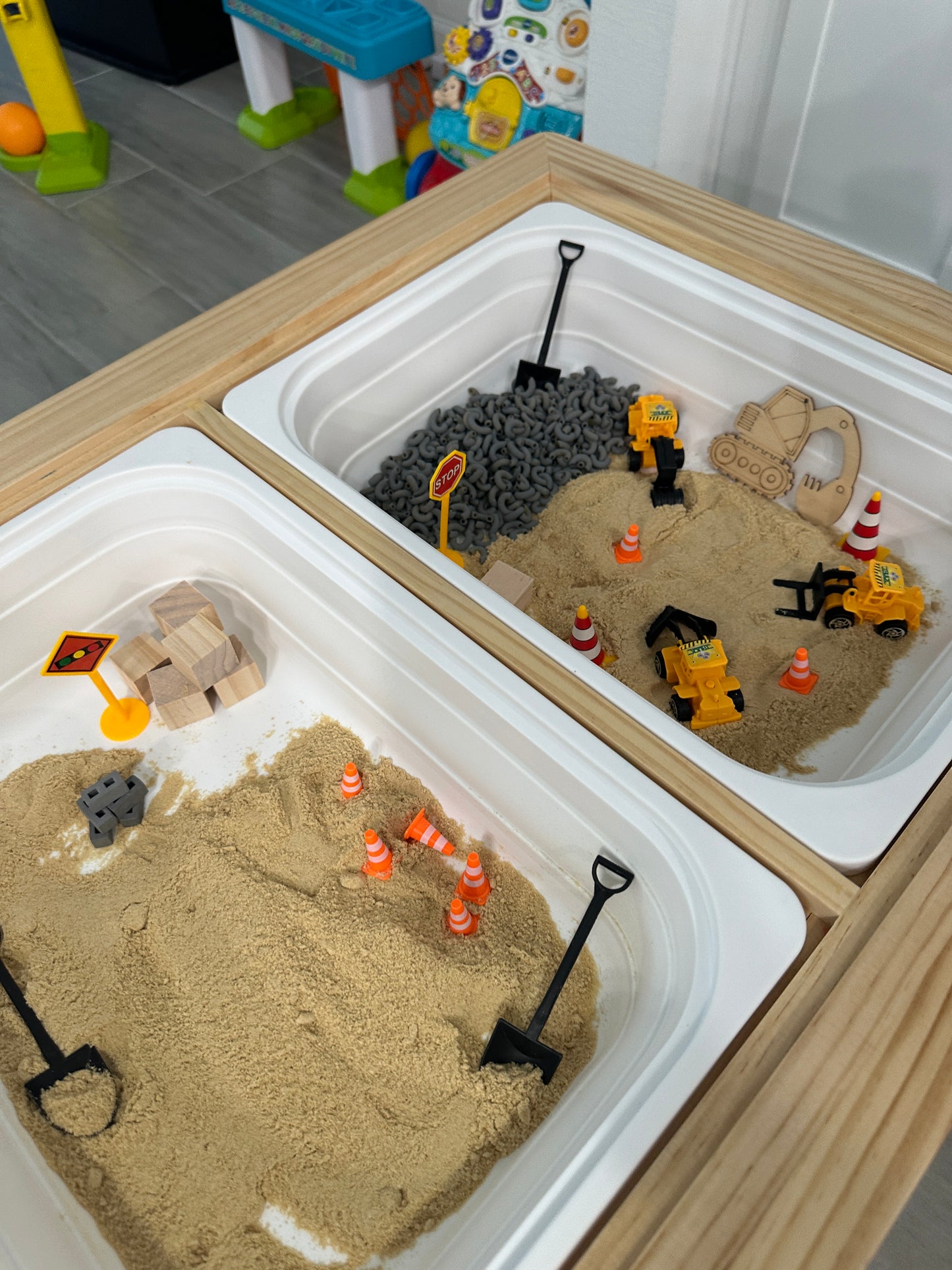 Construction Sensory Bin