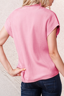 Pocket Ribbed Knit Sweater