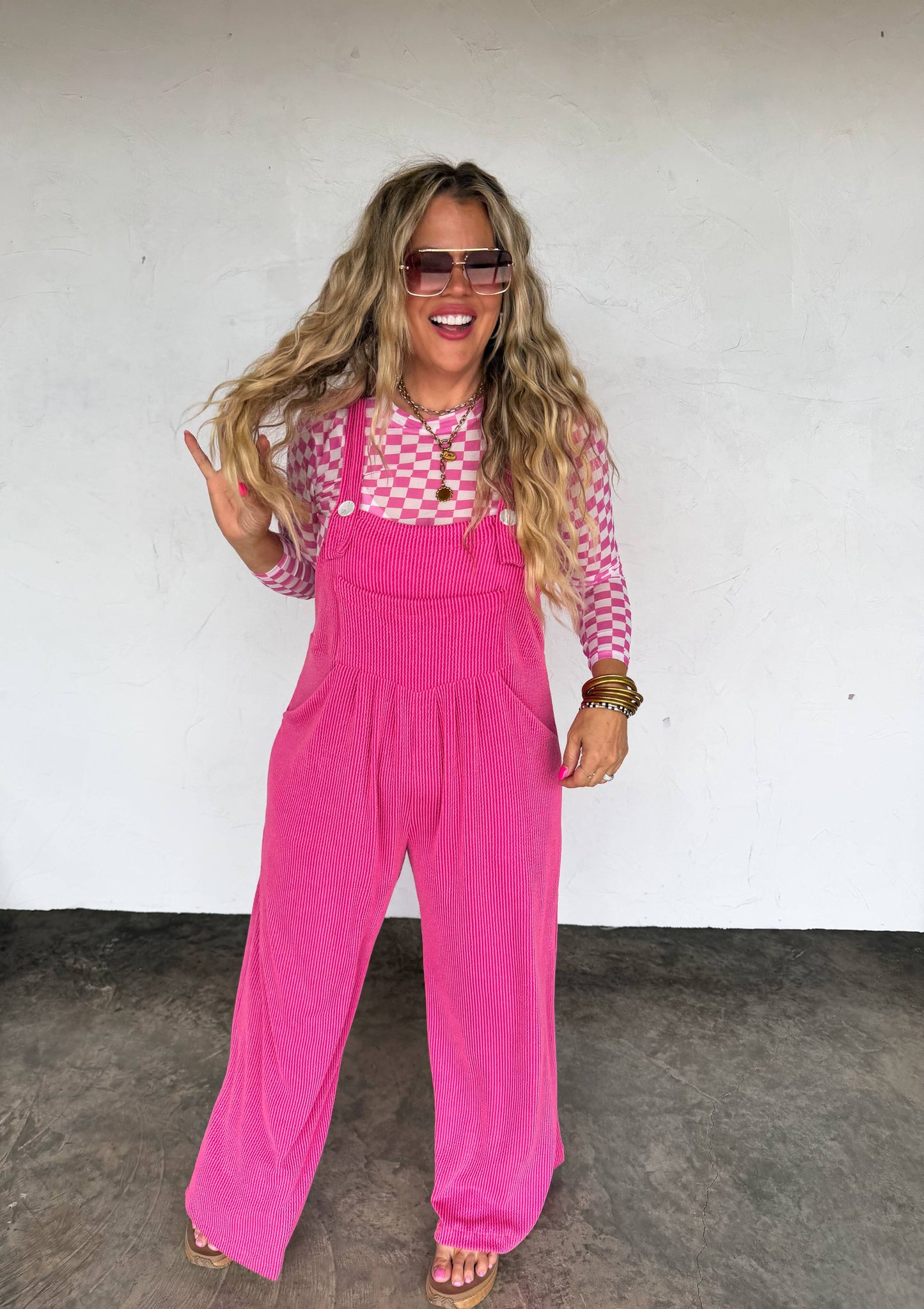 Spring Karli Boho Overalls With Pockets Adjustable Straps