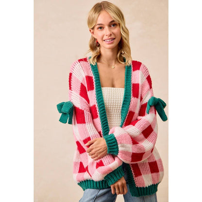 PRE-ORDER Christmas Cardigan Checkerboard