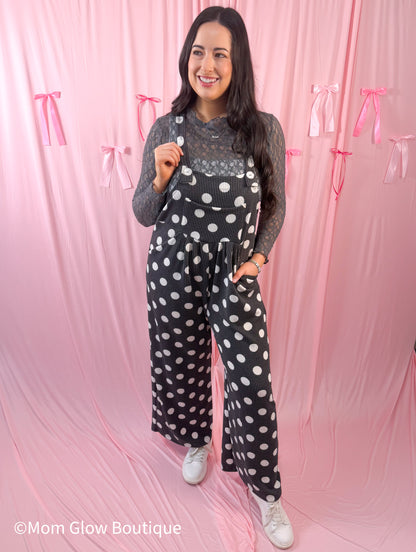 Polka Dot Overalls