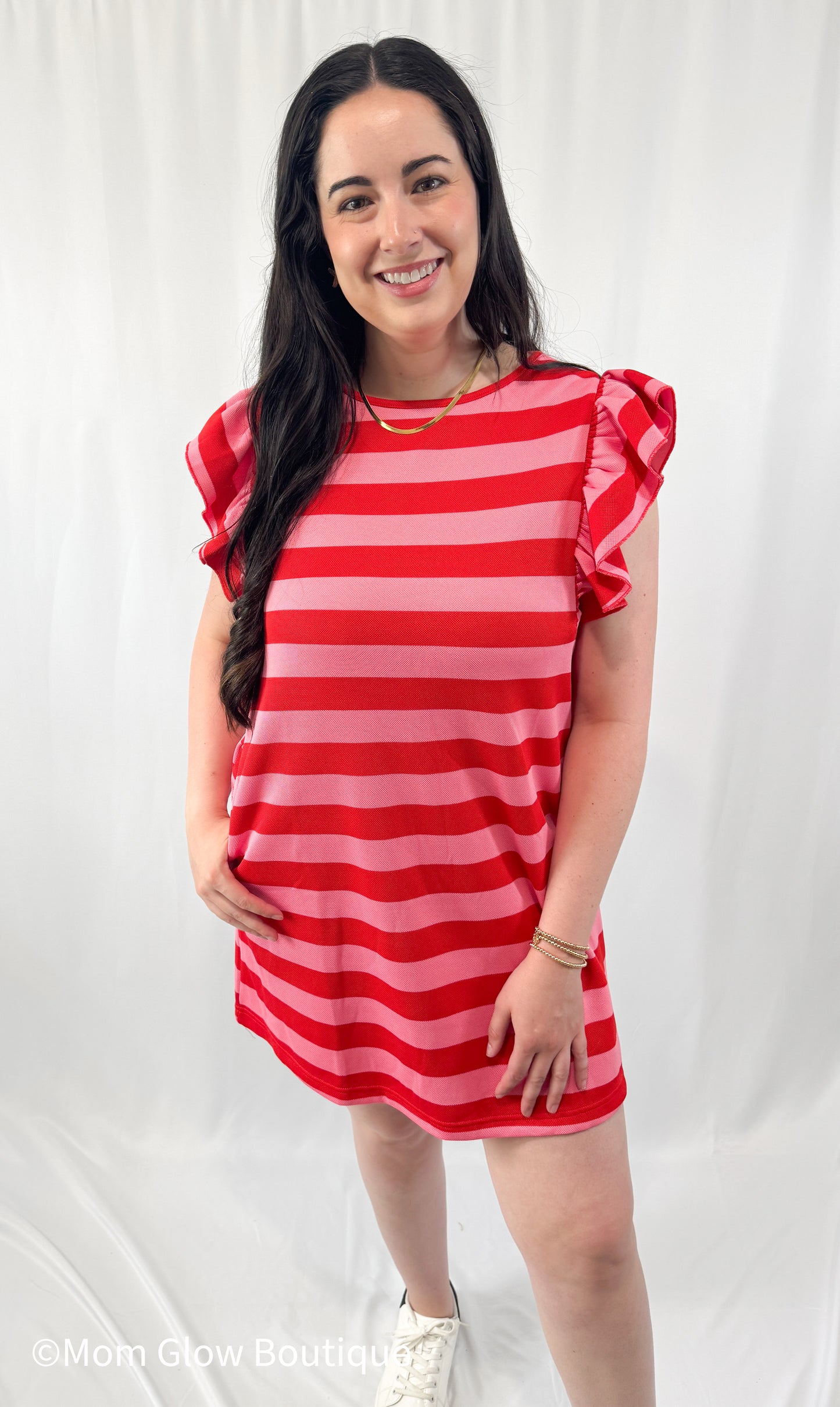 Striped Sleeve Dress