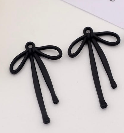 Black Bow Charm
