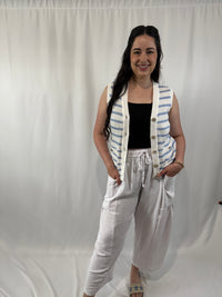 Drawstring Wide Leg Pants