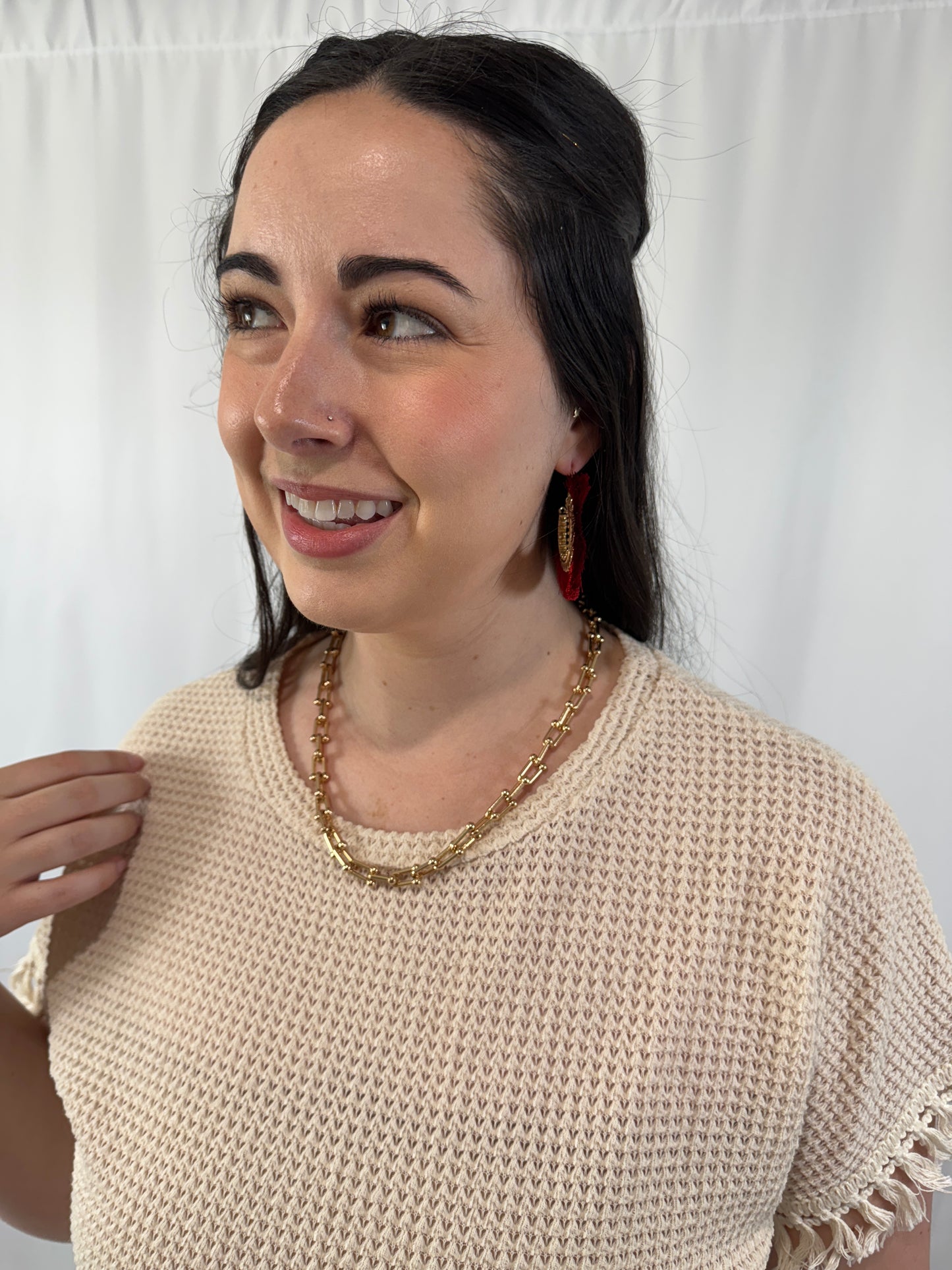 Tassel Round Neck Top and Shorts Set