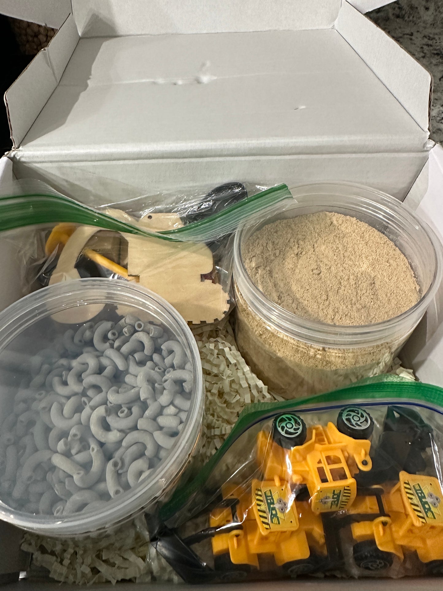 Construction Sensory Bin