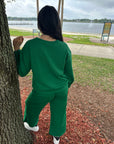 Treasures In Paradise Long Sleeve Top and Drawstring Pants Set - MomGlow Boutique