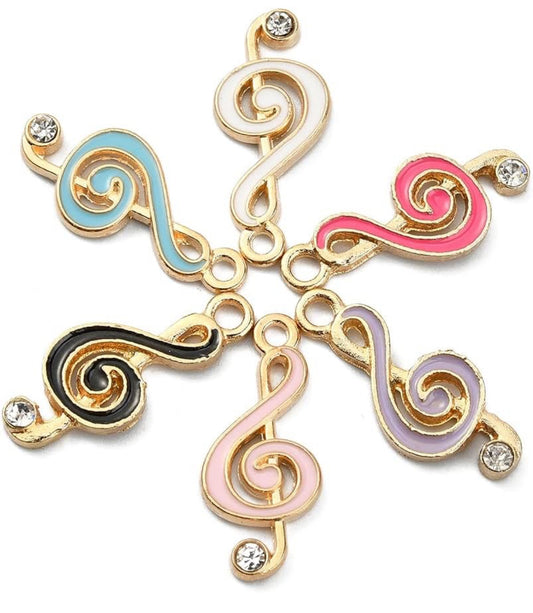 Musical Note Color Charm